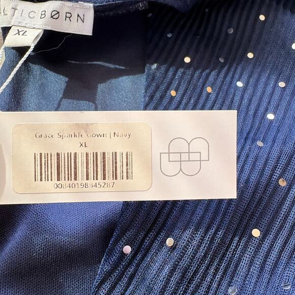 New Baltic Born Grace Sparkle Gown | Navy Size XL - Picture 4 of 7